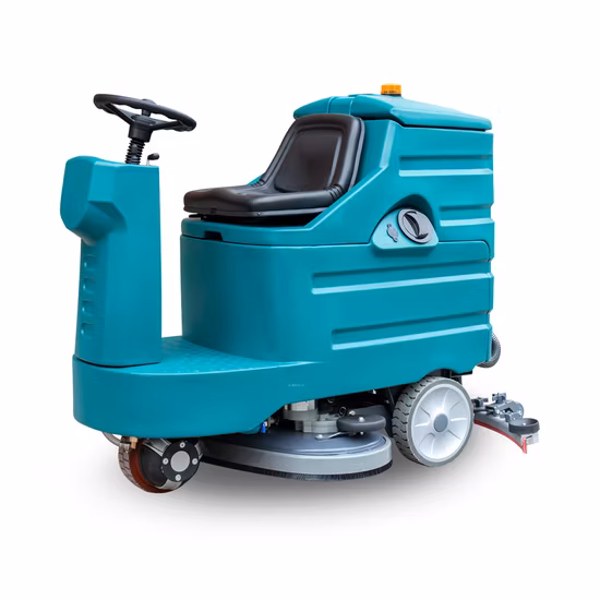 Paseo eléctrico en fregadora de pisos automática industrial/comercial con batería, máquina de limpieza para lavado de calles y caminos de tierra para estacionamiento, almacén hospitalario